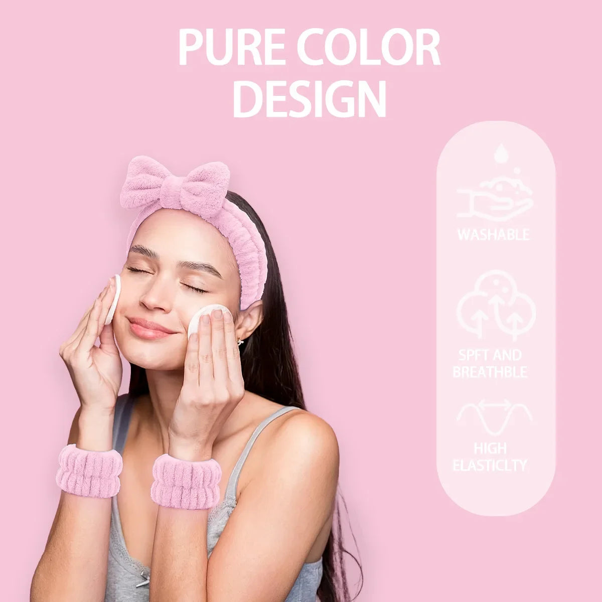 58-Piece Hair Accessories Set Butterfly End Hair Ties Shark Clip Flower Hair Grips Hair Bands Hair Accessories for Women Girls.