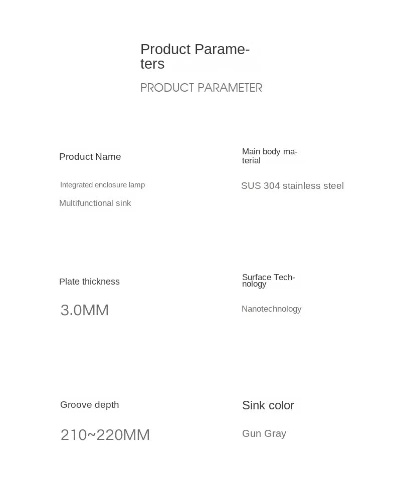 Wasserfall-Küchenspüle aus Edelstahl 304, großes Einzelschlitz-Wasserhahn-Set mit integrierter Digitalanzeige, Seifenspender, Tassenwascher
