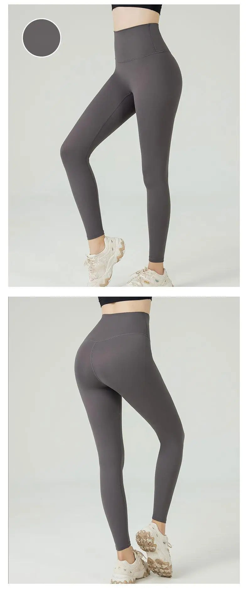 Women's High Waist Butt Lift Yoga Pants - No Camel Toe, Buttery Soft Naked Feeling, Peach Hip, Seamless Gym Running Leggings