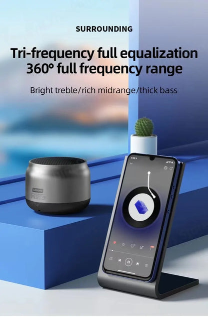 Original Lenovo K30 Portable Hifi Bluetooth Wireless Speaker Waterproof USB Outdoor Loudspeaker Music Surround Bass Box Mic.