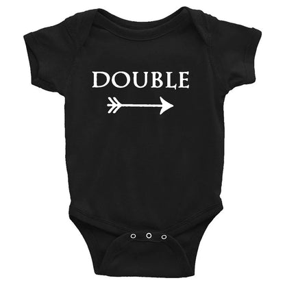 Neugeborenen Baby Bodys Doppel Ärger Twin Kinder Unisex Kurzarm Strampler Playsuits Outfits Jungen Mädchen Geboren Krabbeln Kleidung