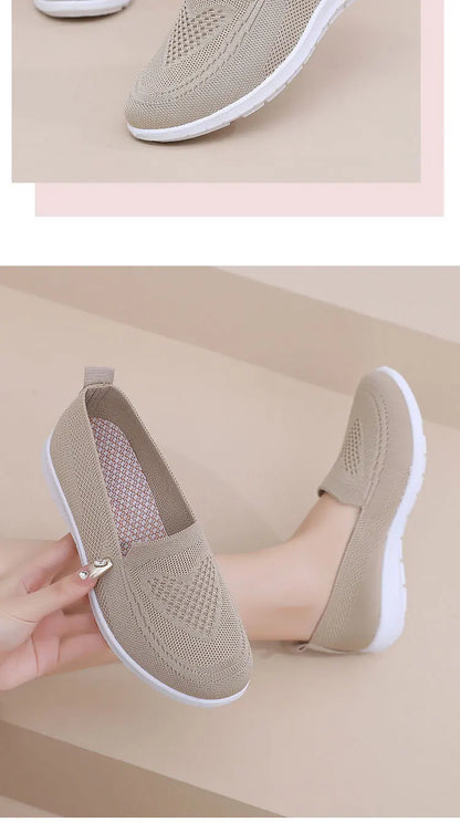 Women's Shoes Spring Summer Casual Breathable Chunky Sole Flat cheap shoes clearance.