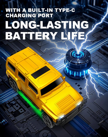 2.4G 4WD 1:64 RC Car High speed Tabletop Remote Control Car Mini Off-Road Climbing Car Mini GTR Racing Desktop Car Children Gift.