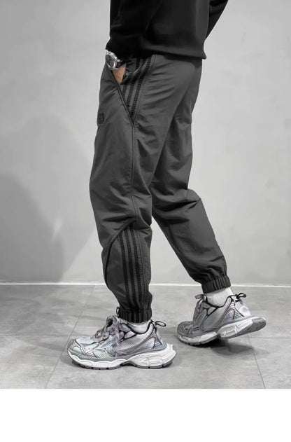 2024 Spring Autumn Men's Long Pants Loose Fit Plus Size Casual Nine Point Plus Size Harem Workwear Bunded Pants Men.