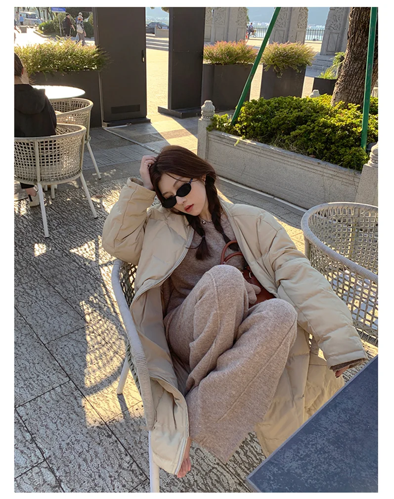 Koreanische Version des weichen, wachsartigen, faulen Wind-Stricksets 2024, sanfter Rundhalspullover, Pullover, weites Bein, Hose, zweiteiliges Set für Damen