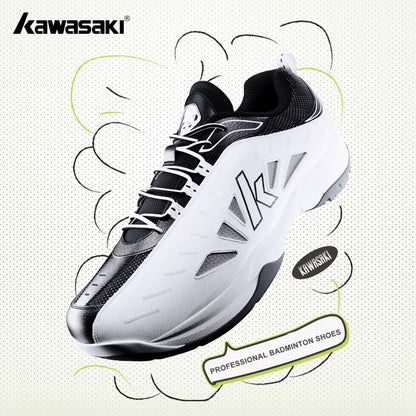 Kawasaki 2024 PANDA Badminton Shoes Professional Carbon Fiber Board Shock Absorption Men's Sneakers Women's Sports Shoes B3327.