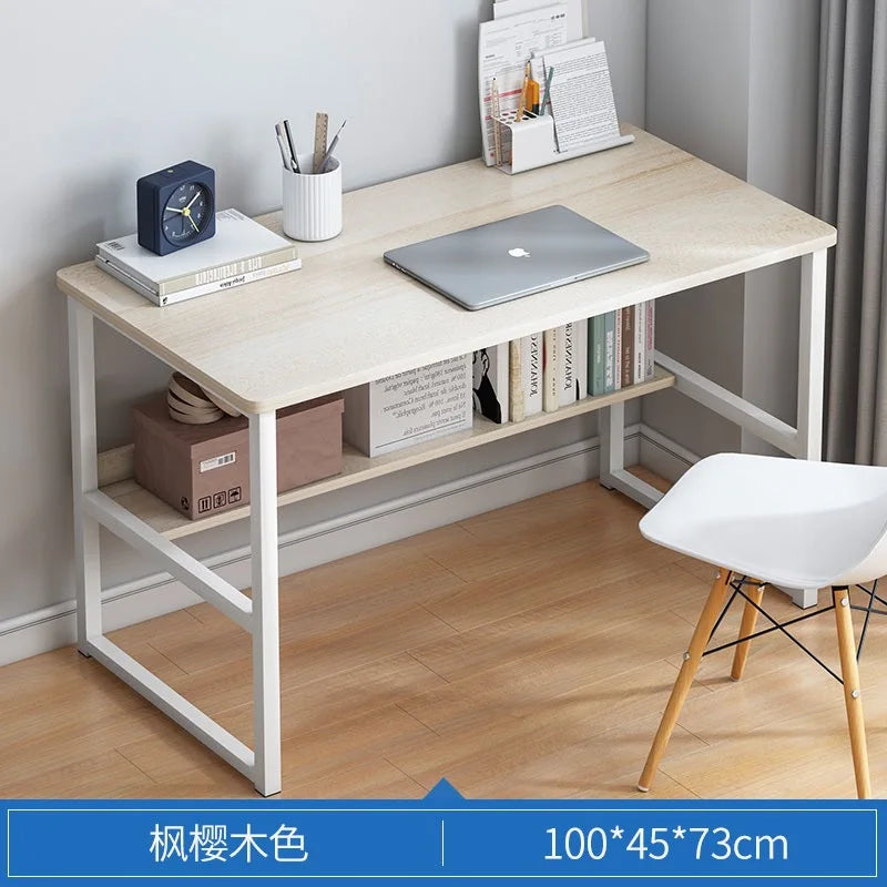 Hochwertiger, langlebiger Computertisch, Desktop-Tisch für Zuhause, Schlafzimmer, moderner, einfacher Mietisch, Studenten-Studientisch, langer Streifen