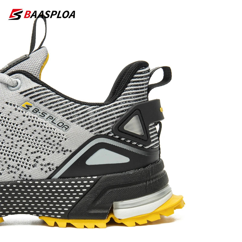 Baasploa Men Running Shoes Lightweight Sport Shoes for Men Mesh Breathable Casual Sneakers Non-Slip Outdoor New Arrival.