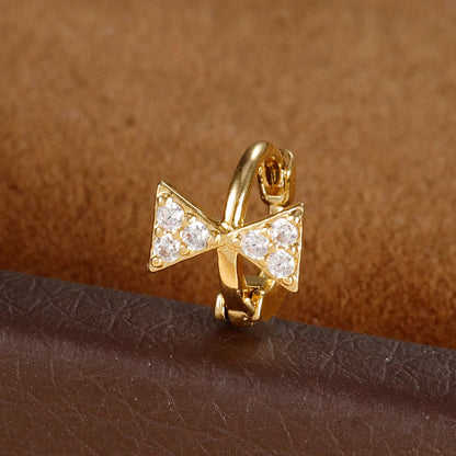 1Pc Stainless Steel Small CZ Hoop Cartilage Earrings Tiny Cross Tragus Rook Daith Earring Tragus Helix Rook Ear Piercing Jewelry.