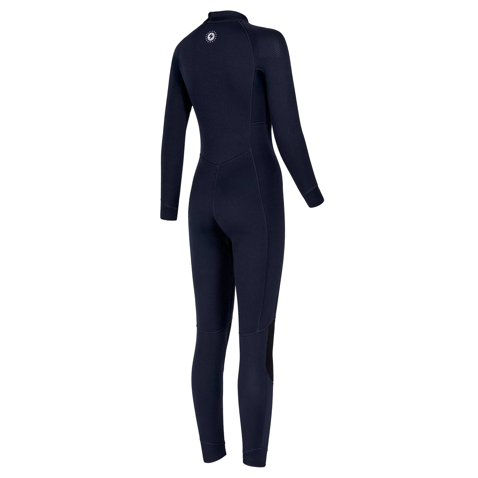 Women 3mm Neoprene One-Piece Thermal Wetsuit Mock Neck Long Sleeve Front Zipper Jumpsuit for Swimming Surfing Snorkeling Diving.