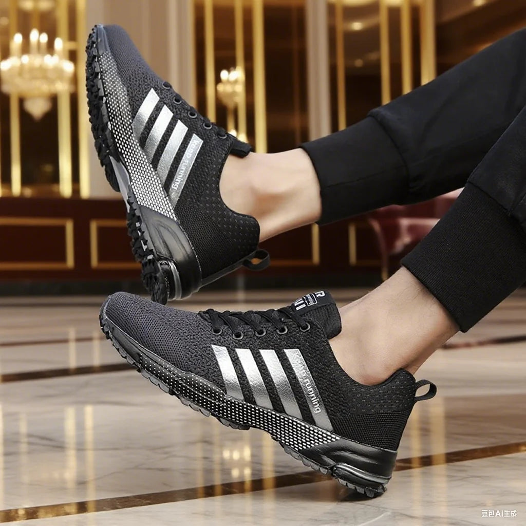 Men Running Shoes Mesh Fashion Sneakers Breathable Casual Sport Shoes Outdoor Walking Jogging Tennis Shoes Athletics Plus Size.