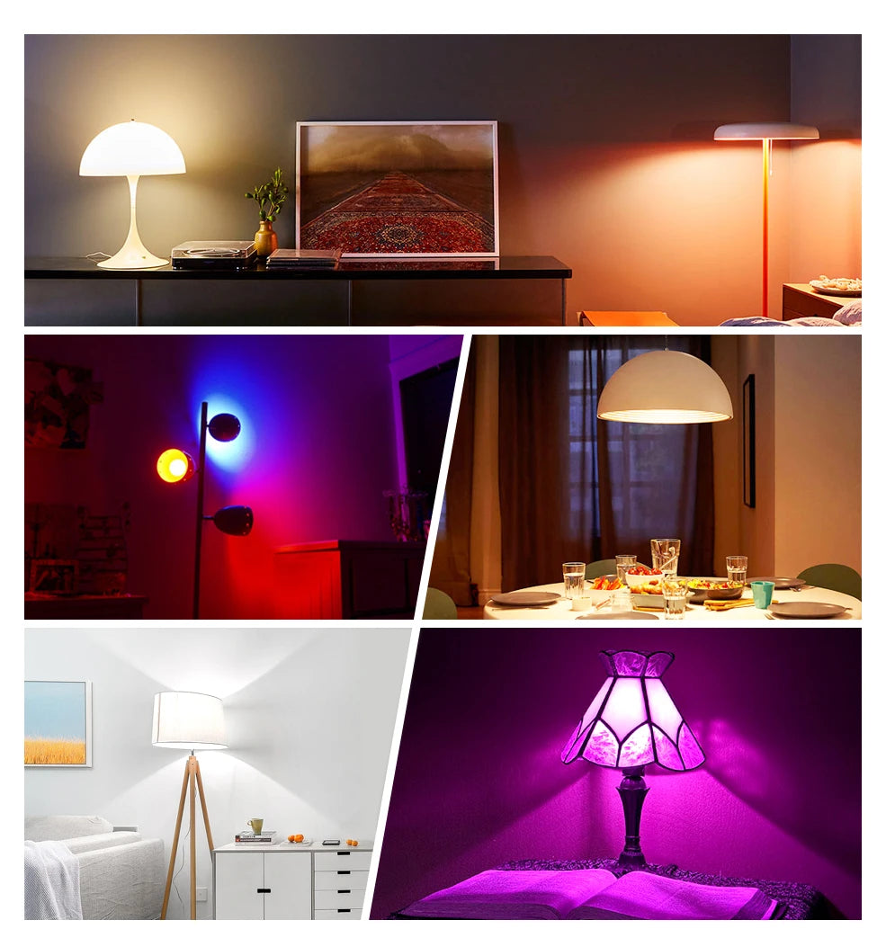 Smart WiFi Zigbee LED Glühbirne Dimmbar E27 E14 GU10 RGBCW 3000-6000K LED Kerze Lampe Für Ewelink APP Alexa Google Hause Yandex.