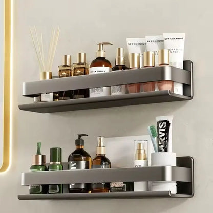 Badezimmermöbel, multifunktionales Aufbewahrungsregal für Dusche, ohne Bohren, Shampoo-Halter, Zubehör, Organizer, Regale, Zuhause