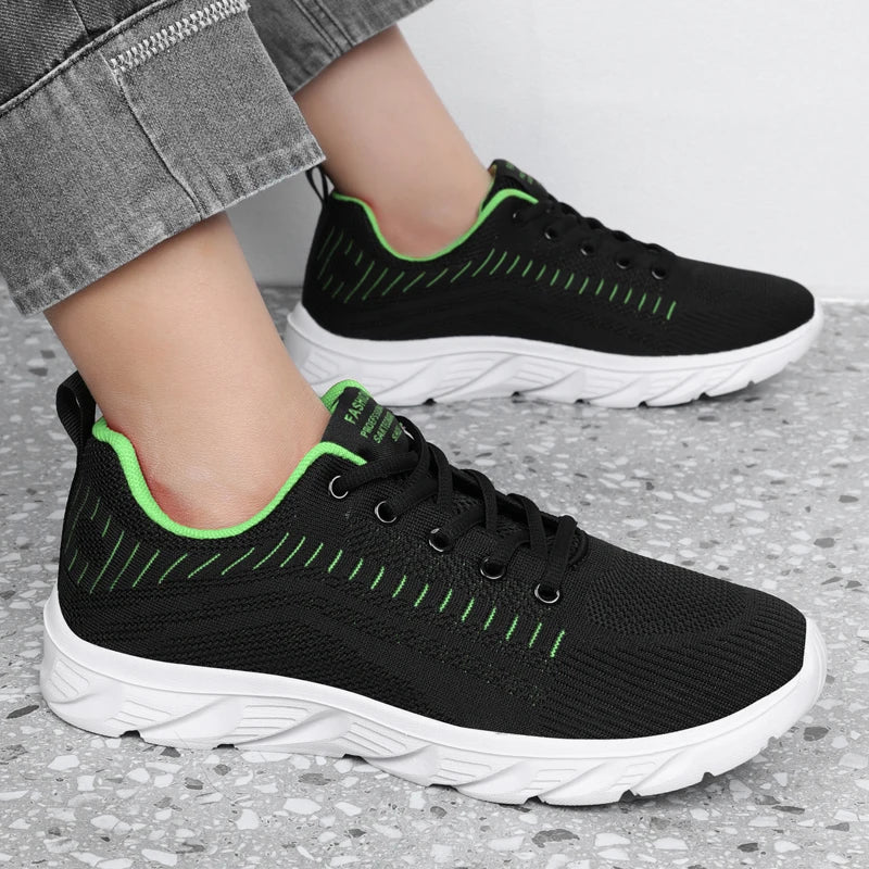 YRZL Lightweight Running Shoes Breathable Non-Slip Running Shoes Men Comfortable Sneakers Outdoor Sports Soft Wear-Resistant