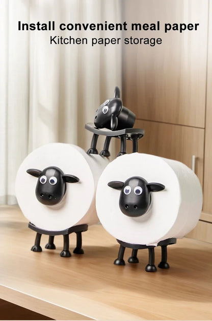 Niedlicher Tier-Toilettenpapierhalter in Tierform, Toilettenpapierrollenhalter, freistehendes Badezimmer-Set für Zuhause, Badezimmer, Ständer