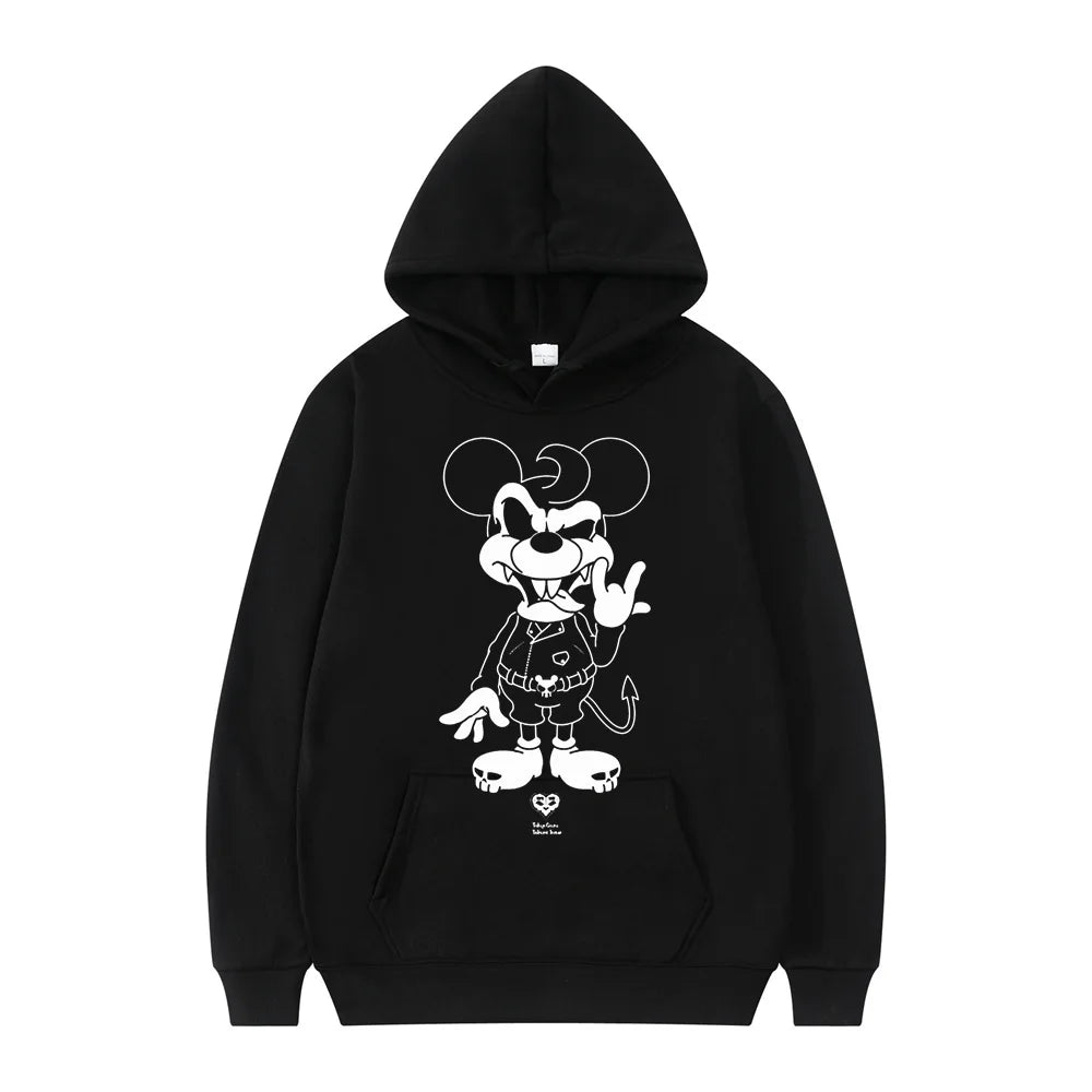 Disney Mickey Mouse Cartoon Anime Women Pullover Tops Spring Autumn Men Hoodie New Fashion Sports Oversized Sweatshirt Clothing.