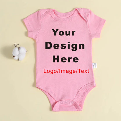 DIY IHR Design Neugeborenen-Anpassungs-Body, langärmeliger und kurzärmliger Overall, einfacher, individueller Baby-Strampler.