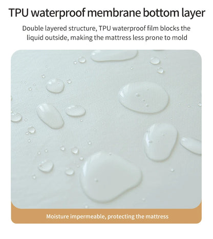 Waterproof Fitted Bed Sheet With 360 Elastic Band Mattress protector Cover Bedspreads for Single Double King Queen Size Bedsheet.