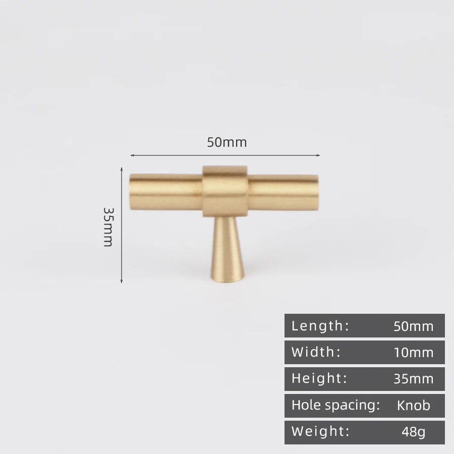 KEDLO Solid Brass Brushed Antique Brass Bronze 500mm Pull Drawer Knobs T Bar Kitchen Cabinet Handle