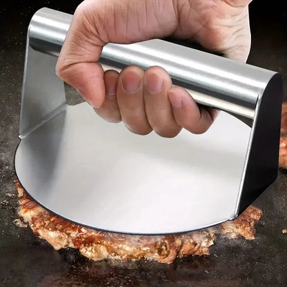 Stainless Steel Smash Burger Press Hamburger Patties Meat Masher Circular Meat Press Mold for Deli Meats Kitchen Accessories.