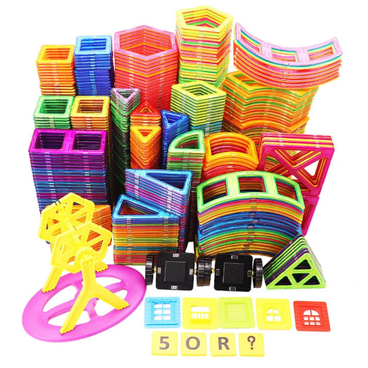 1pcs Big Size Magnetic Designer Magnet Building Blocks Accessories Educational Model Constructor Toys For Children Gifts.