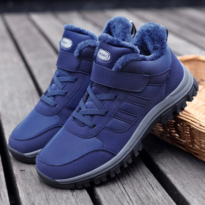 Ladies Snow Boots Warm Winter New Plush Thick Sole Casual Non-slip Comfort Shock-absorbing Unisex Outdoor Flat Walking Shoes.