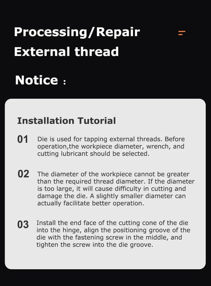 LIYU Rohrgewindeform, metrische runde Matrizen, G-Schneidwerkzeug für die rechte Hand, legierter Stahl, G1/16 G1/8 G1/4 G3/8 G1/2 G5/8 G3/4 G7/8 G1''