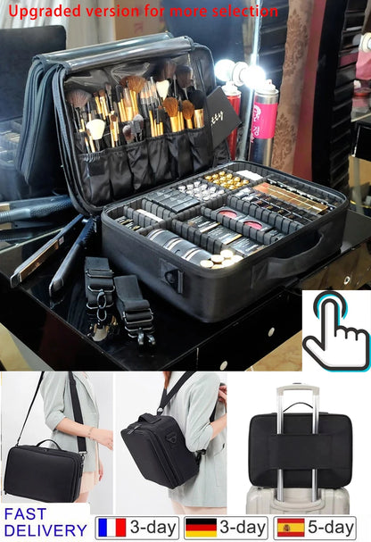 New Oxford Cloth Makeup Bag For Women Waterproof Large Capacity  Travel Cosmetic Case.