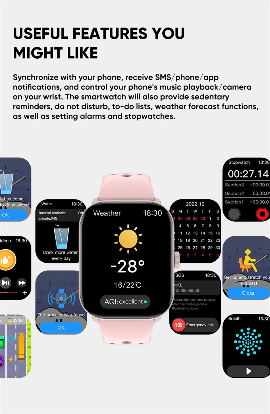 For Xiaomi Watch 5 Global Version Men Women HD AMOLED Display Heart Rate Bluetooth Call GPS Track Waterproof Sports Smart Watch.