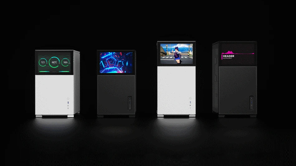 JONSBO Pinecone D31 M-ATX Computer Case Mesh Side Transparent ATX With Display Screen Games Chassis Support 360 Water Cooling.