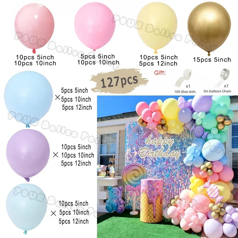 Erröten Retro Rosa Elfenbein Weiß Luftballons Girlande Bogen Kit für Geburtstag Party Hochzeit Baby Dusche Dekorationen Party Ballon Liefert.