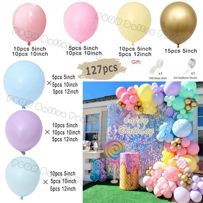 Erröten Retro Rosa Elfenbein Weiß Luftballons Girlande Bogen Kit für Geburtstag Party Hochzeit Baby Dusche Dekorationen Party Ballon Liefert.
