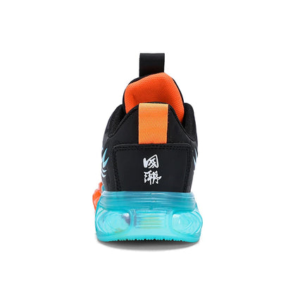 New Anti-skid Leather Kids Sneakers for Boys Running  Walking Lightweight Casual Shoes With Fashion Dragon Pattern Size 28-39.