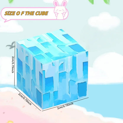 Magnetic Blocks Ice Castle Building Set Montessori Toddler STEM Sensory Toys Christmas Birthday Gift Educational Stacking Game.