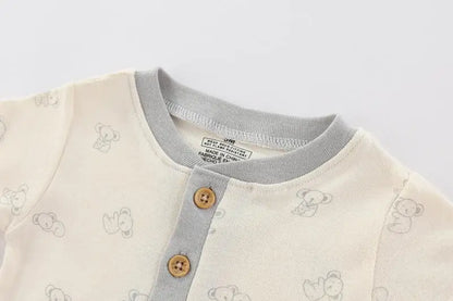 Kiddiezoom 3-teiliges Sommermode-Cartoon-Body für Jungen und Mädchen, weiche Onesies für Neugeborene