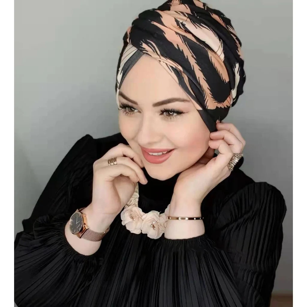 Muslim Modest Hijab Cap Undercap Abaya Hijabs For Woman Islamic Abayas Jersey Instant Wrap Women Crinkle Arabic Modal Silk Caps.