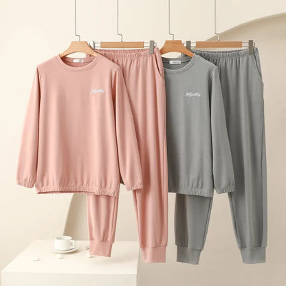 Women's Loungewear Warm Pajamas Autumn Winter New Long Sleeve Trousers House Suit Ladies Pyjamas For Women Nightie.