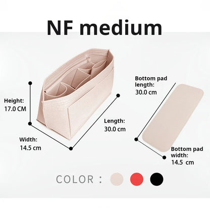 Purse Organizer Insert for Handbags, Felt Bag Organizer for Tote & Purse, Tote Bag Organizer Insert, for lv neverfull