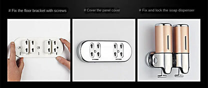 Seifenspender, Shampoo-Spender, Hotel, Badezimmer, Toilette, Wandmontage, Shampoo, Duschgel, Pressbox, Seifenpumpe, Fass, Handflüssigkeit