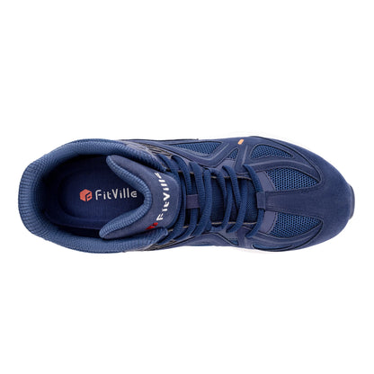 FitVille Herren-High-Top-Basketballschuhe, verbreitert, leicht, lässig, atmungsaktiv, für männliche geschwollene Füße, lindert Schmerzen