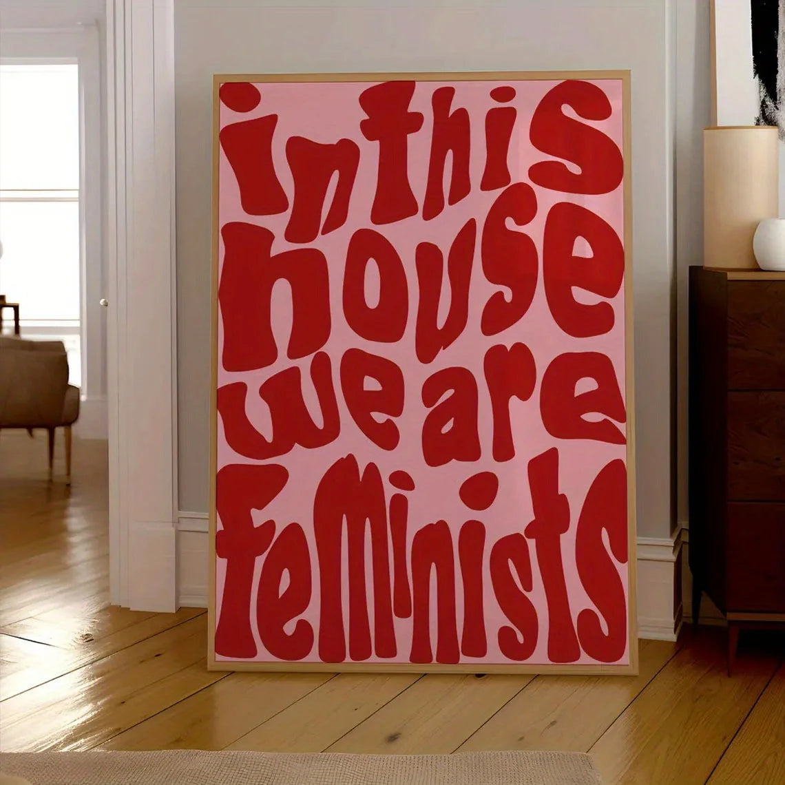 1pc Simple Trendy Text Printing Poster, Simple Canvas Wall Decoration, Modern Art Home Decoration, Living Room Decoration.