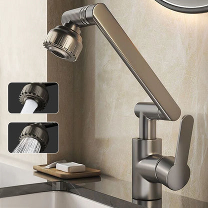 ABS Modern 360 Degree Swivel Kitchen Robotic Arm Faucet Soft Bubble/shower Dual Mode Flexible Adjustment