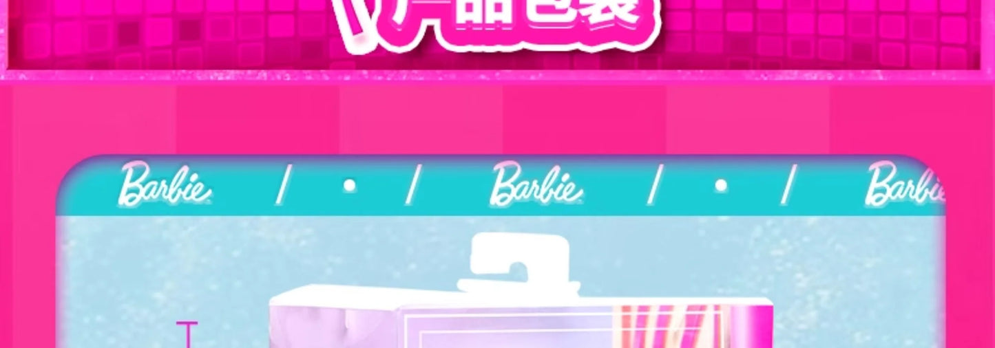 Genuine Barbie Deluxe Style Dolls Pink Dress Outfit Blond Hair Knot Bow Accessories Toys For Girls Sweet Birthday Gift In Stock.