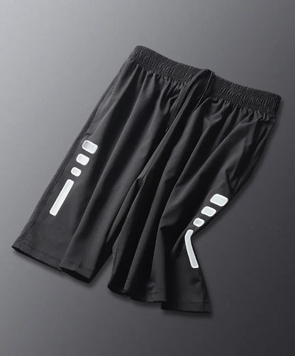 Men's Loose Quick-Dry Running Shorts – Breathable Striped Gym & Basketball Shorts for Fitness, Workout, Sport.