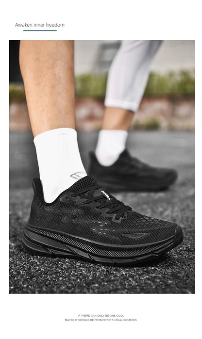 Men's Running Shoes Luxury shoes Couple Outdoor Sneakers Cushioning Breathable Mesh Off-road Trainer Shoes Race Non-Slip Fashion.