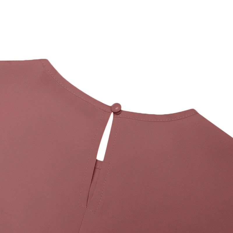 ZANZEA Muslim Fashion Tiered Long Dresses Women Islamic Hijab Style Casual Long Sleeve O Neck Maxi Vestidos Solid Abaya Robes.