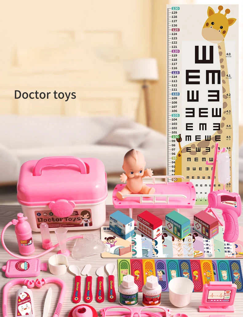 Children Doctor Play Set Simulation Nurse Toy Doctor Accessories for Kids Home Play Toys Doctor Set Toy Gift for Kids Boys Girls.