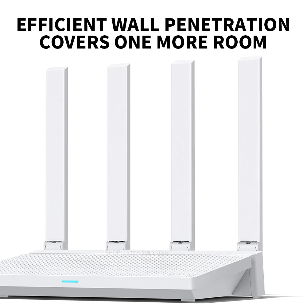 2024 NEW Original Xiaomi AX3000T Router 5GHz 160MHz Broadband 1.3GHz Processor High Speed NFC Connection For Home Office Games.