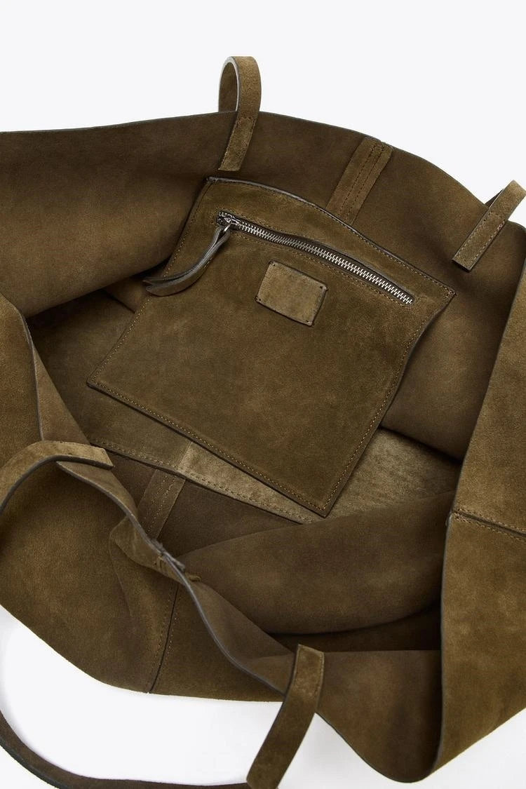 WOMEN'S LARGE SUEDE BAG, Luxury Designer New Tote Bag for Everyday Style, Large capacity Fashion Shoulder Handbag for Ladies.