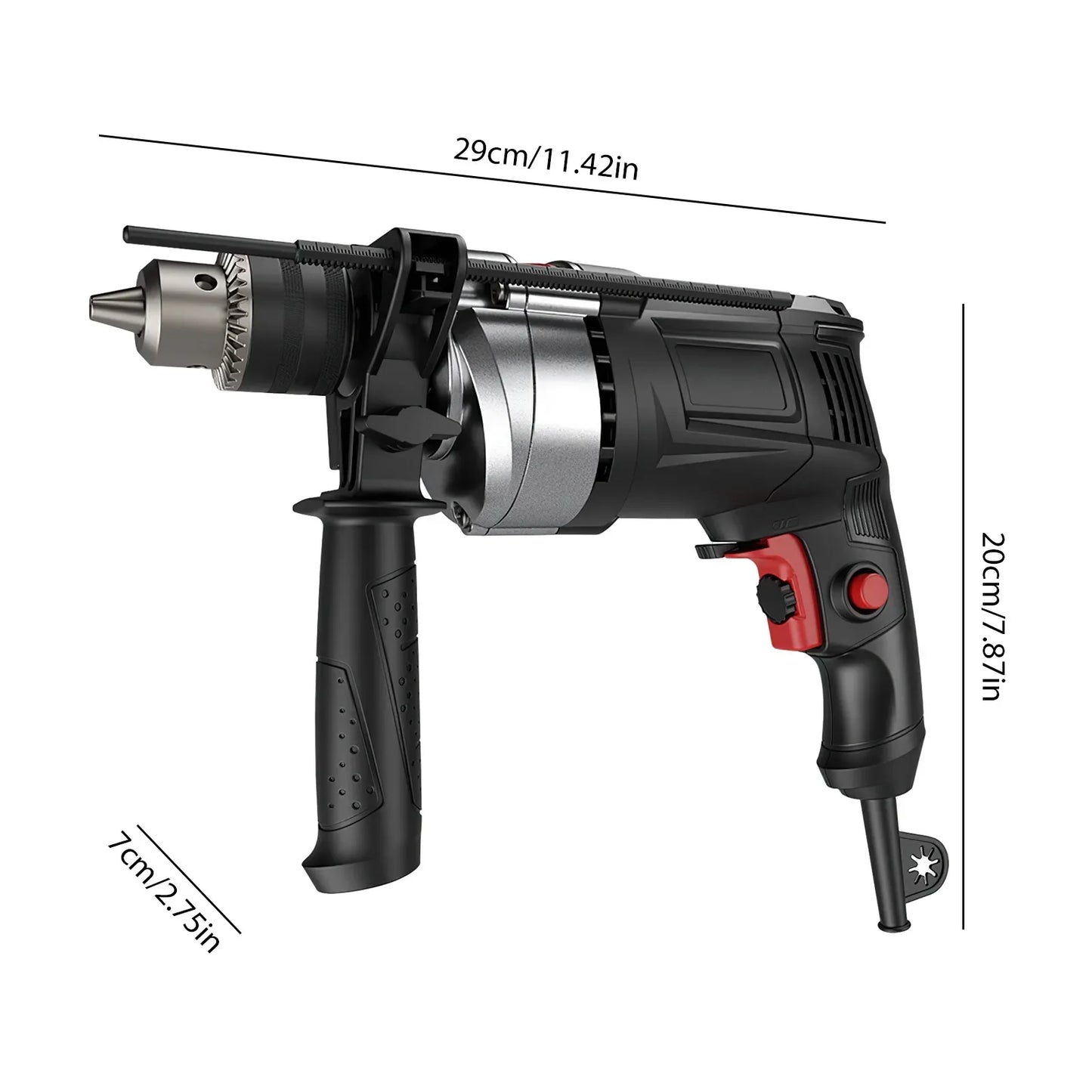 Elektrische Bohrmaschine Schlagbohrmaschine Multifunktions Variable Geschwindigkeit Holz Metall Stein Abschneiden Haushalt Wand Loch Bohren Elektrowerkzeuge